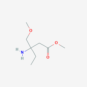 Methyl 3-amino-3-(methoxymethyl)pentanoate