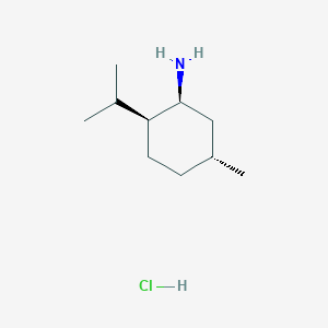 molecular formula C10H22ClN B13569320 (1S,2S,5R)-2-Isopropyl-5-methylcyclohexanamine hydrochloride 