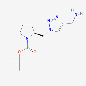 Tert-butyl (2S)-2-([4-(aminomethyl)-1H-1,2,3-triazol-1-YL]methyl)pyrrolidine-1-carboxylate