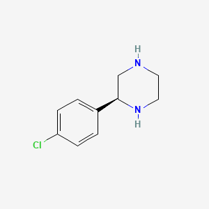 molecular formula C10H13ClN2 B13569424 (S)-2-(4-Chlorophenyl)piperazine 