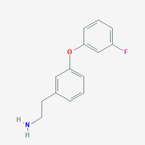 2-[3-(3-Fluorophenoxy)phenyl]ethan-1-amine