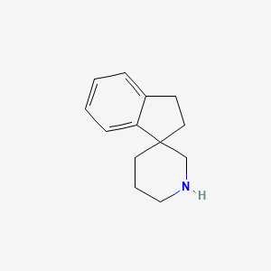 molecular formula C13H17N B13569527 2,3-Dihydrospiro[indene-1,3'-piperidine] 