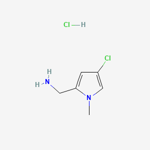 1-(4-chloro-1-methyl-1H-pyrrol-2-yl)methanaminehydrochloride