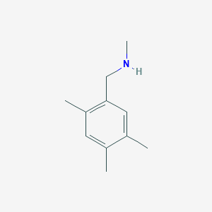 molecular formula C11H17N B13569547 N,2,4,5-Tetramethylbenzenemethanamine CAS No. 709649-60-5