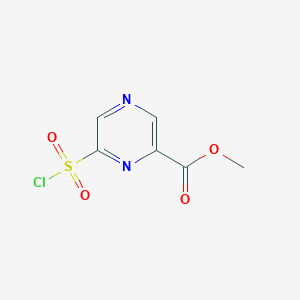 Methyl 6-(chlorosulfonyl)pyrazine-2-carboxylate