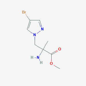 Methyl 2-amino-3-(4-bromo-1h-pyrazol-1-yl)-2-methylpropanoate