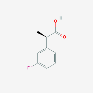 molecular formula C9H9FO2 B13569565 (R)-2-(3-Fluorophenyl)propanoic acid 