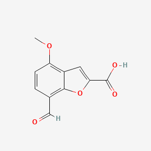 7-Formyl-4-methoxybenzofuran-2-carboxylic acid