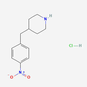 molecular formula C12H17ClN2O2 B13569578 4-(4-Nitrobenzyl)piperidine hydrochloride 