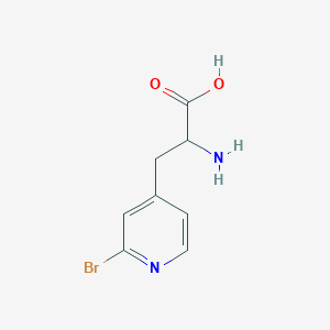 molecular formula C8H9BrN2O2 B13569602 2-Amino-3-(2-bromopyridin-4-yl)propanoic acid CAS No. 32918-48-2