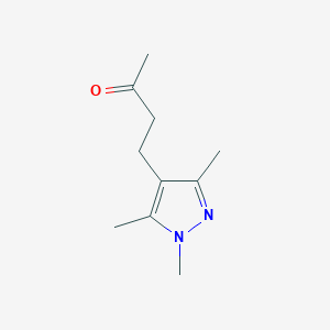 molecular formula C10H16N2O B13569632 4-(1,3,5-Trimethyl-1h-pyrazol-4-yl)butan-2-one 