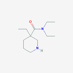 N,N,3-triethylpiperidine-3-carboxamide