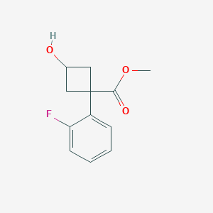 Methyl (1s,3s)-1-(2-fluorophenyl)-3-hydroxycyclobutane-1-carboxylate