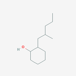 molecular formula C12H24O B13569663 2-(2-Methylpentyl)cyclohexan-1-ol 