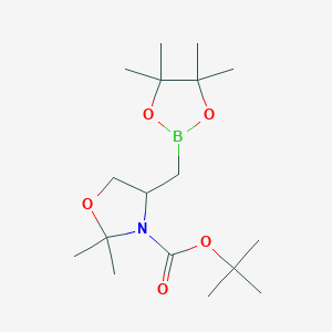 Tert-butyl 2,2-dimethyl-4-[(tetramethyl-1,3,2-dioxaborolan-2-yl)methyl]-1,3-oxazolidine-3-carboxylate