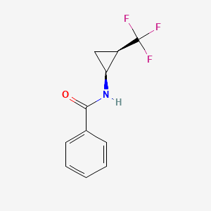 molecular formula C11H10F3NO B13569752 rac-N-[(1R,2S)-2-(trifluoromethyl)cyclopropyl]benzamide 