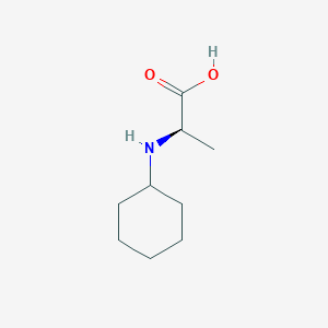 molecular formula C9H17NO2 B13569774 (R)-2-(Cyclohexylamino)propanoic acid 