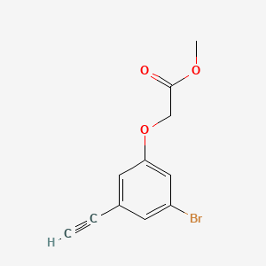 molecular formula C11H9BrO3 B13569781 Methyl2-(3-bromo-5-ethynylphenoxy)acetate 