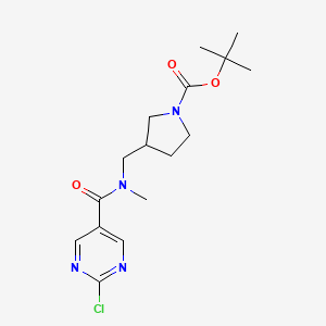 tert-butyl3-{[1-(2-chloropyrimidin-5-yl)-N-methylformamido]methyl}pyrrolidine-1-carboxylate