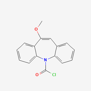 molecular formula C16H12ClNO2 B1356981 10-甲氧基-5H-二苯并[b,f]氮杂卓-5-羰基氯 CAS No. 28721-08-6