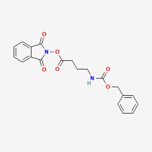 molecular formula C20H18N2O6 B13569810 1,3-Dioxoisoindolin-2-yl 4-(((benzyloxy)carbonyl)amino)butanoate 