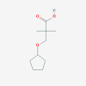 3-(Cyclopentyloxy)-2,2-dimethylpropanoic acid