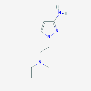 molecular formula C9H18N4 B13569874 1-(2-(Diethylamino)ethyl)-1h-pyrazol-3-amine 