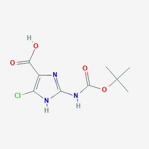 4-chloro-2-({[(1,1-dimethylethyl)oxy]carbonyl}amino)-1H-imidazole-5-carboxylic acid