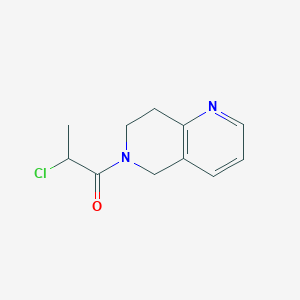 2-Chloro-1-(5,6,7,8-tetrahydro-1,6-naphthyridin-6-yl)propan-1-one