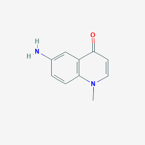 molecular formula C10H10N2O B13569946 6-Amino-1-methyl-1,4-dihydroquinolin-4-one 