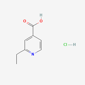 molecular formula C8H10ClNO2 B13569947 2-Ethylpyridine-4-carboxylic acid hydrochloride 