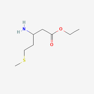 Ethyl 3-amino-5-(methylthio)pentanoate