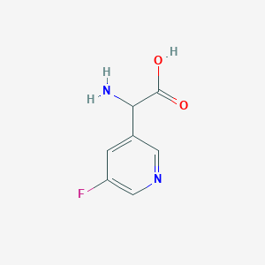 2-Amino-2-(5-fluoropyridin-3-yl)acetic acid