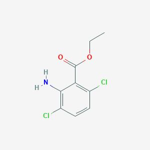 molecular formula C9H9Cl2NO2 B13570014 Ethyl 2-amino-3,6-dichlorobenzoate 