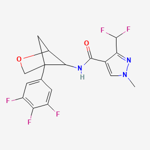 3-(difluoromethyl)-1-methyl-N-[4-(3,4,5-trifluorophenyl)-2-oxabicyclo[2.1.1]hexan-5-yl]-1H-pyrazole-4-carboxamide