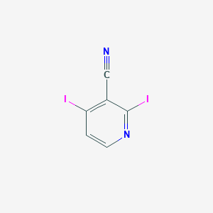 molecular formula C6H2I2N2 B1357003 2,4-二碘烟腈 CAS No. 827616-54-6