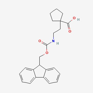 1-[2-({[(9H-fluoren-9-yl)methoxy]carbonyl}amino)ethyl]cyclopentane-1-carboxylicacid