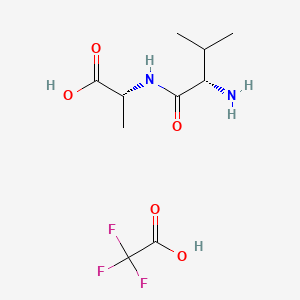 (2R)-2-[(2S)-2-amino-3-methylbutanamido]propanoicacid,trifluoroaceticacid