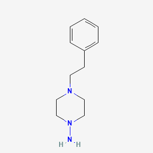 molecular formula C12H19N3 B1357012 4-苯乙基哌嗪-1-胺 CAS No. 34924-96-4