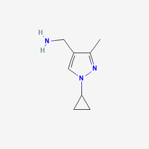 (1-cyclopropyl-3-methyl-1H-pyrazol-4-yl)methanamine