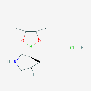 rac-(1R,5S)-1-(tetramethyl-1,3,2-dioxaborolan-2-yl)-3-azabicyclo[3.1.0]hexane hydrochloride