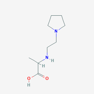 molecular formula C9H18N2O2 B13570149 (2-(Pyrrolidin-1-yl)ethyl)alanine 