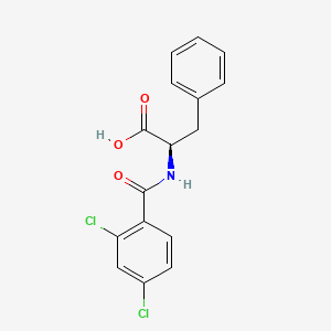 rel-(2R)-2-[(2,4-dichlorophenyl)formamido]-3-phenylpropanoic acid