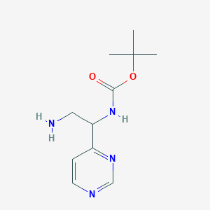 Tert-butyl (2-amino-1-(pyrimidin-4-yl)ethyl)carbamate