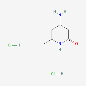 4-Amino-6-methylpiperidin-2-onedihydrochloride