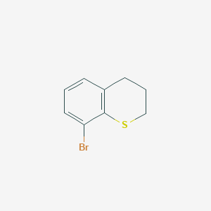 molecular formula C9H9BrS B13570244 8-bromo-3,4-dihydro-2H-1-benzothiopyran 