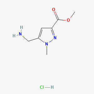 methyl5-(aminomethyl)-1-methyl-1H-pyrazole-3-carboxylatehydrochloride