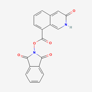 1,3-dioxo-2,3-dihydro-1H-isoindol-2-yl 3-hydroxyisoquinoline-8-carboxylate