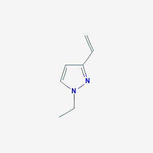 molecular formula C7H10N2 B13570384 1-Ethyl-3-vinyl-1H-pyrazole 