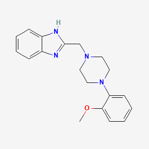 molecular formula C19H22N4O B13570427 2-[[4-(2-methoxyphenyl)piperazin-1-yl]methyl]-1H-benzimidazole CAS No. 70006-22-3